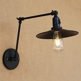 Lámpara de pared con brazo oscilante estilo mini con pintura retro campestre