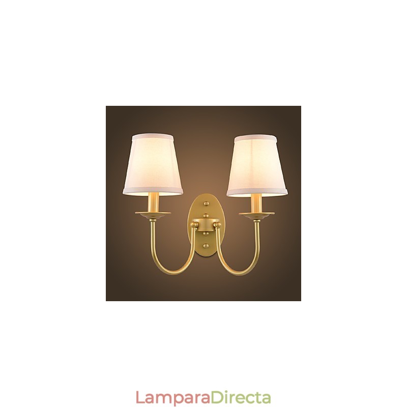 Apliques de pared con luz ambiental de pintura vintage sencilla de estilo rústico