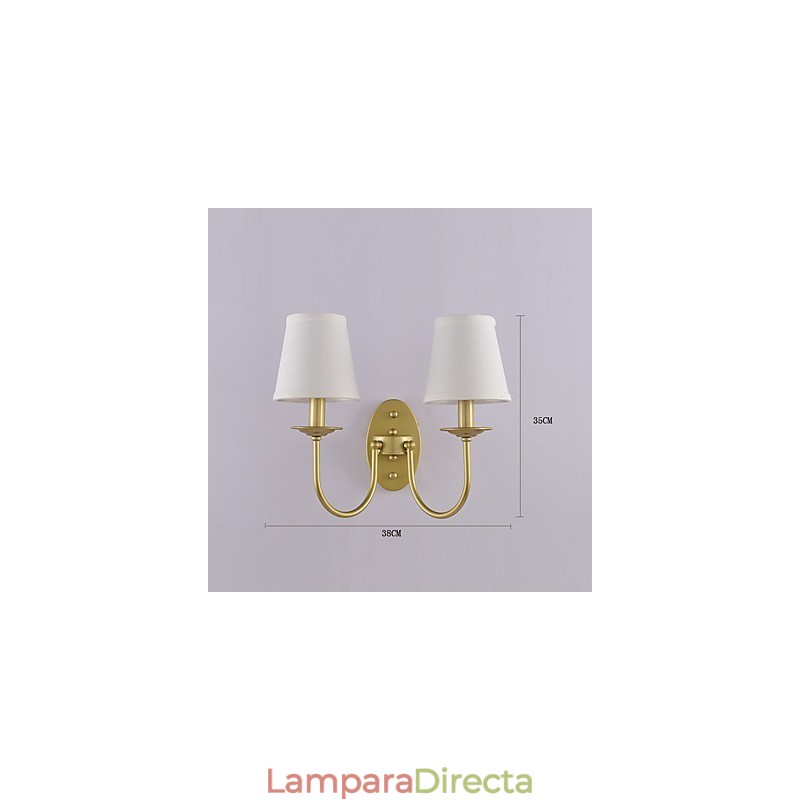 Apliques de pared con luz ambiental de pintura vintage sencilla de estilo rústico