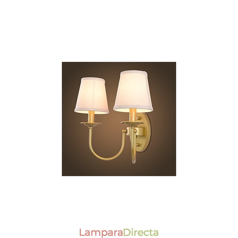 Apliques de pared con luz ambiental de pintura vintage sencilla de estilo rústico