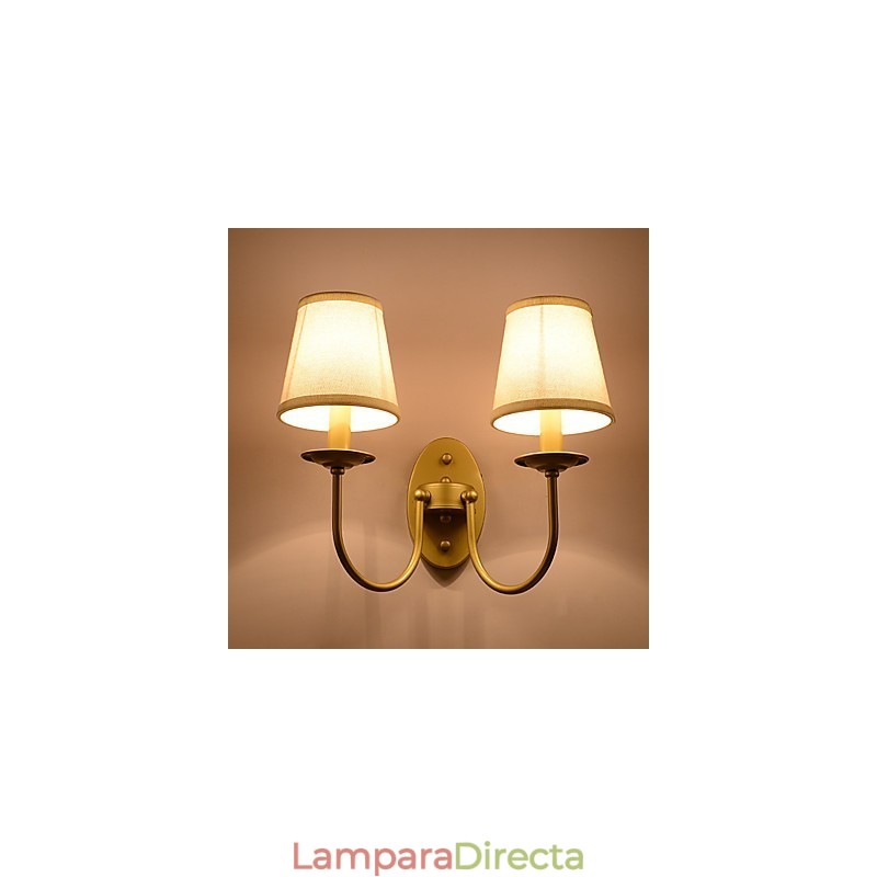 Apliques de pared con luz ambiental de pintura vintage sencilla de estilo rústico