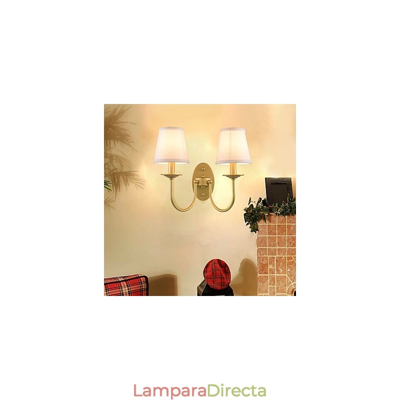 Apliques de pared con luz ambiental de pintura vintage sencilla de estilo rústico