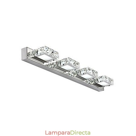 Lámpara de tocador de baño, espejo de maquillaje de cristal, 4 luces, iluminación para baño y dormitorio Lámpara de tocador de baño, espejo de maquillaje de cristal, 4 luces, iluminación para baño y dormitorio