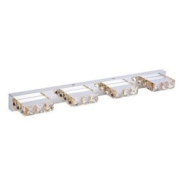 Lámpara de tocador de baño, espejo de maquillaje de cristal, 4 luces, iluminación para baño y dormitorio