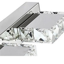 Lámpara de tocador de baño, espejo de maquillaje de cristal, 4 luces, iluminación para baño y dormitorio