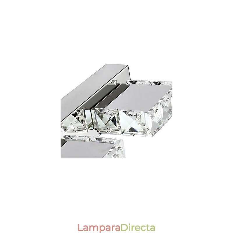 Lámpara de tocador de baño, espejo de maquillaje de cristal, 4 luces, iluminación para baño y dormitorio