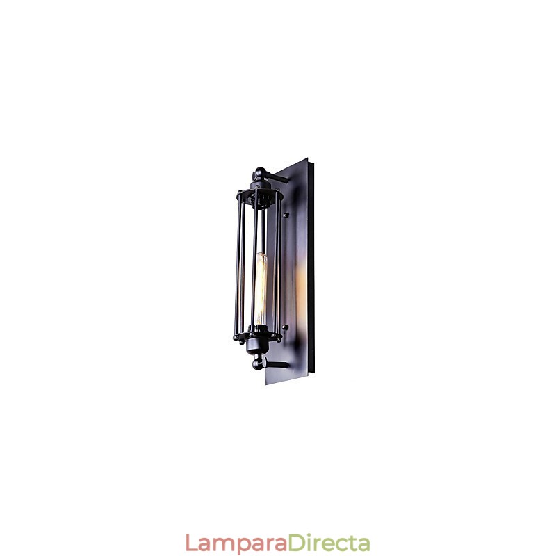 Aplique de pared con luz ambiental estilo mini con pintura retro vintage de estilo rústico de Lodge
