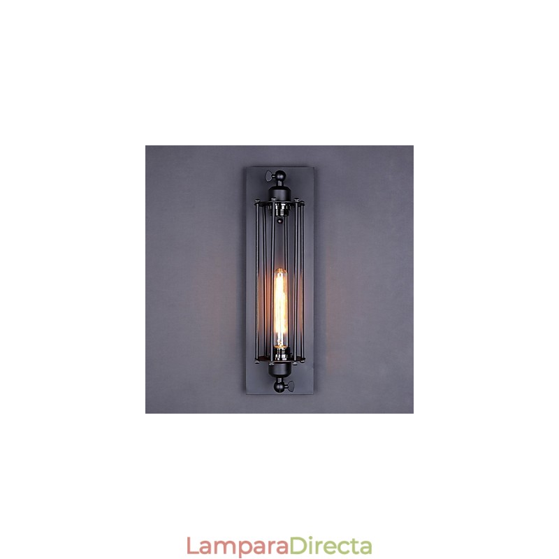 Aplique de pared con luz ambiental estilo mini con pintura retro vintage de estilo rústico de Lodge