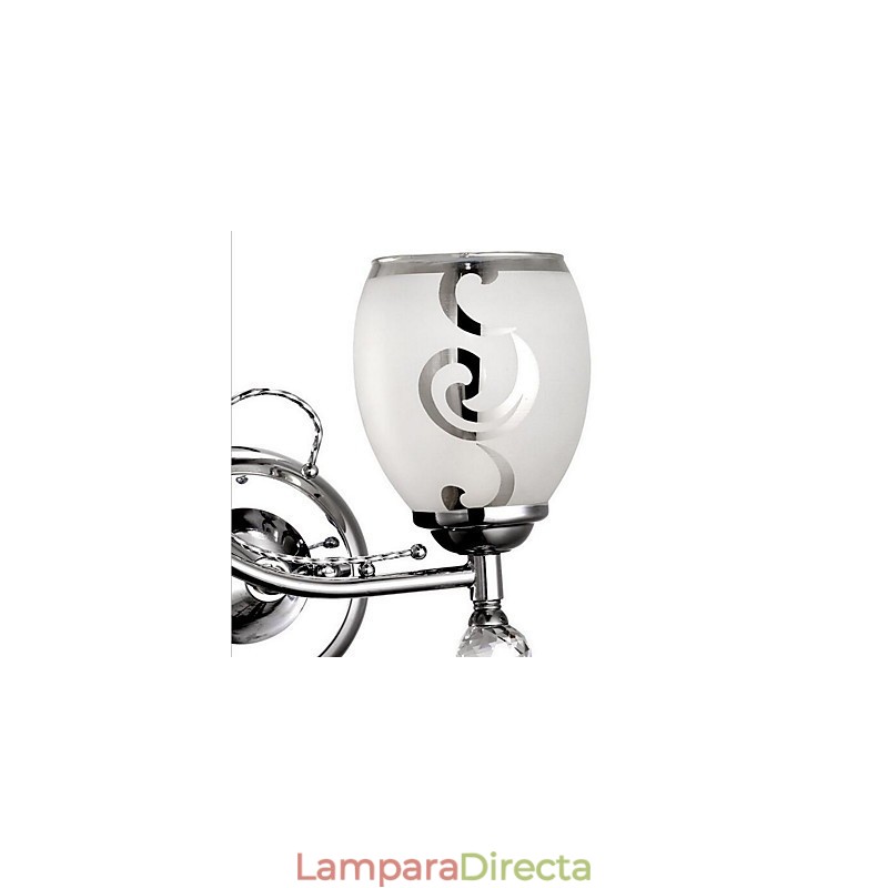 Otra característica simple para apliques de pared con luz ambiental de cristal