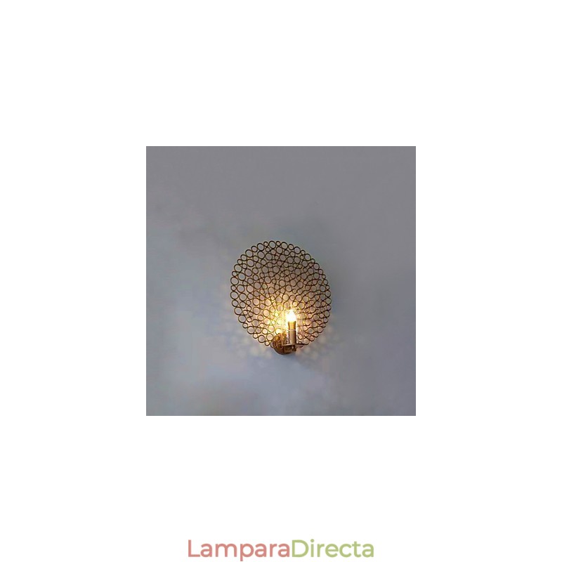 Pintura contemporánea moderna y contemporánea para apliques de pared con luz ambiental
