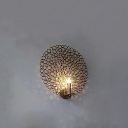 Pintura contemporánea moderna y contemporánea para apliques de pared con luz ambiental