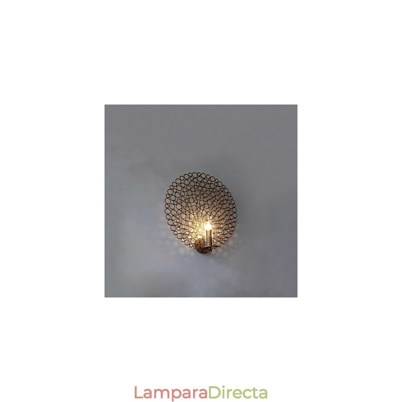 Pintura contemporánea moderna y contemporánea para apliques de pared con luz ambiental