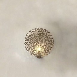 Pintura contemporánea moderna y contemporánea para apliques de pared con luz ambiental