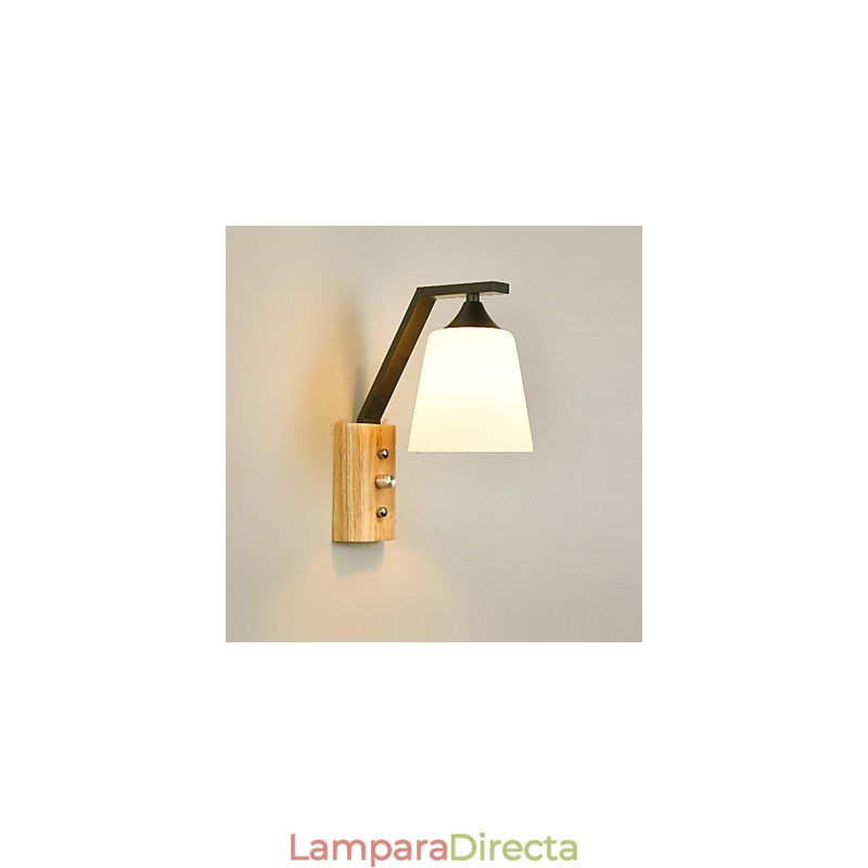 Apliques de pared con luz ambiental de estilo campestre simple para proteger los ojos, luz de pared, nuevo estilo chino moderno minimalista creativo para dormitorio y mesita de noche.