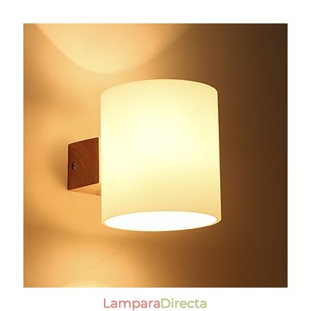 Aplique de pared con luz descendente de estilo mini, lámpara de noche de madera de troncos para dormitorio, con protección para los ojos, estilo campestre novedoso Aplique de pared con luz descendente de estilo mini, lámpara de noche de madera de troncos para dormitorio, con protección para los ojos, estilo campestre novedoso