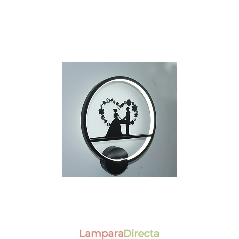 Lámpara de pared de aluminio, moderna, minimalista, creativa, para sala de estar, balcón, pasillo