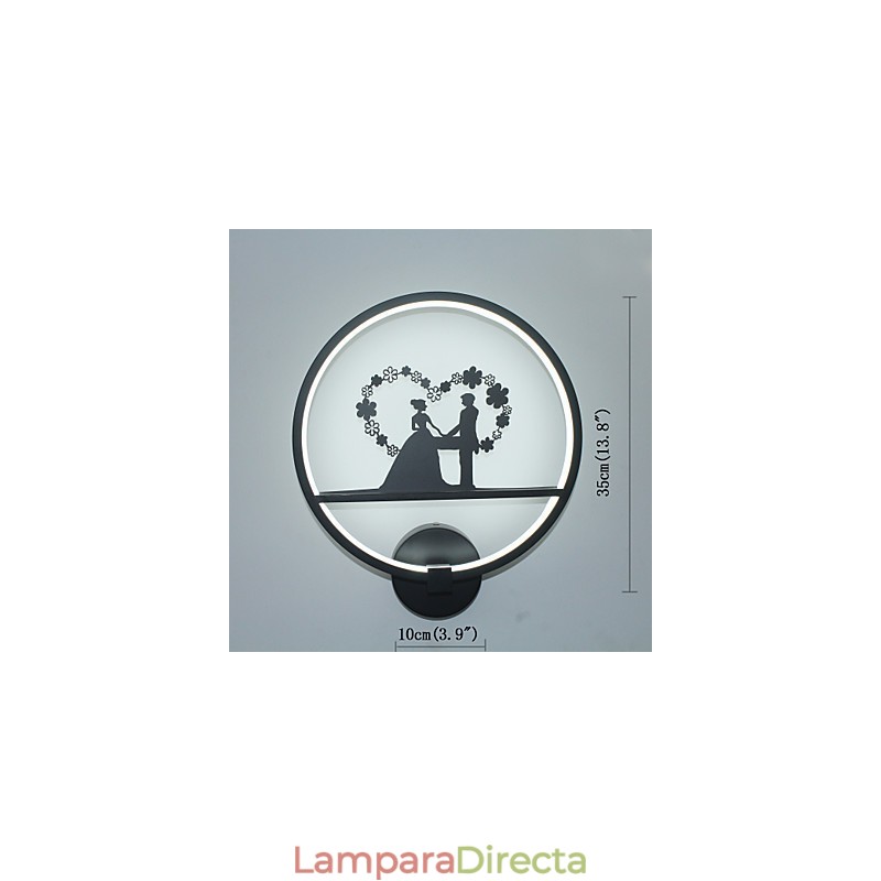 Lámpara de pared de aluminio, moderna, minimalista, creativa, para sala de estar, balcón, pasillo
