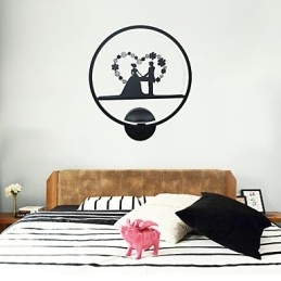 Lámpara de pared de aluminio, moderna, minimalista, creativa, para sala de estar, balcón, pasillo