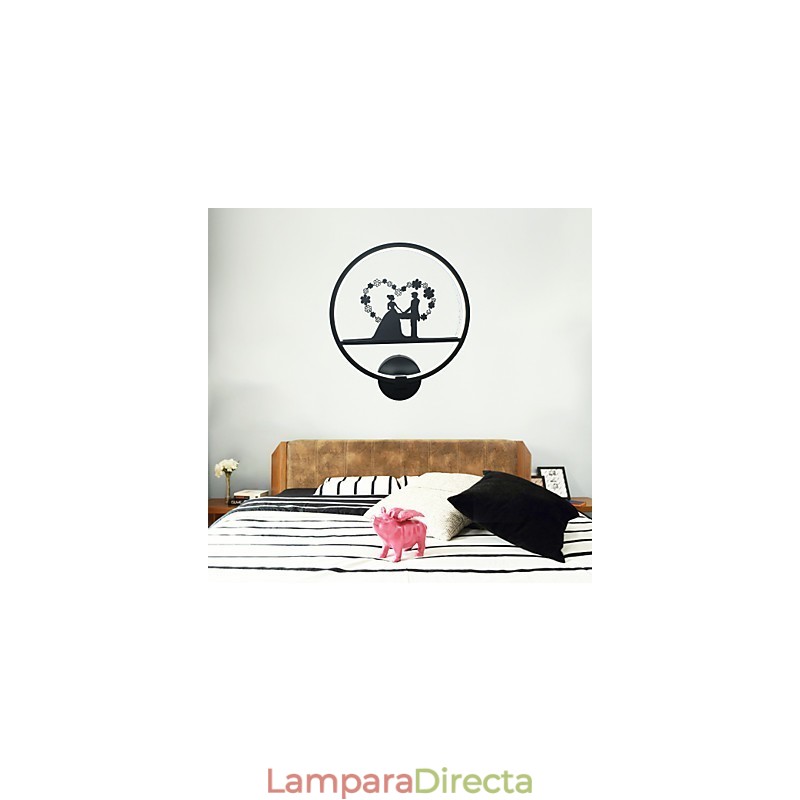Lámpara de pared de aluminio, moderna, minimalista, creativa, para sala de estar, balcón, pasillo