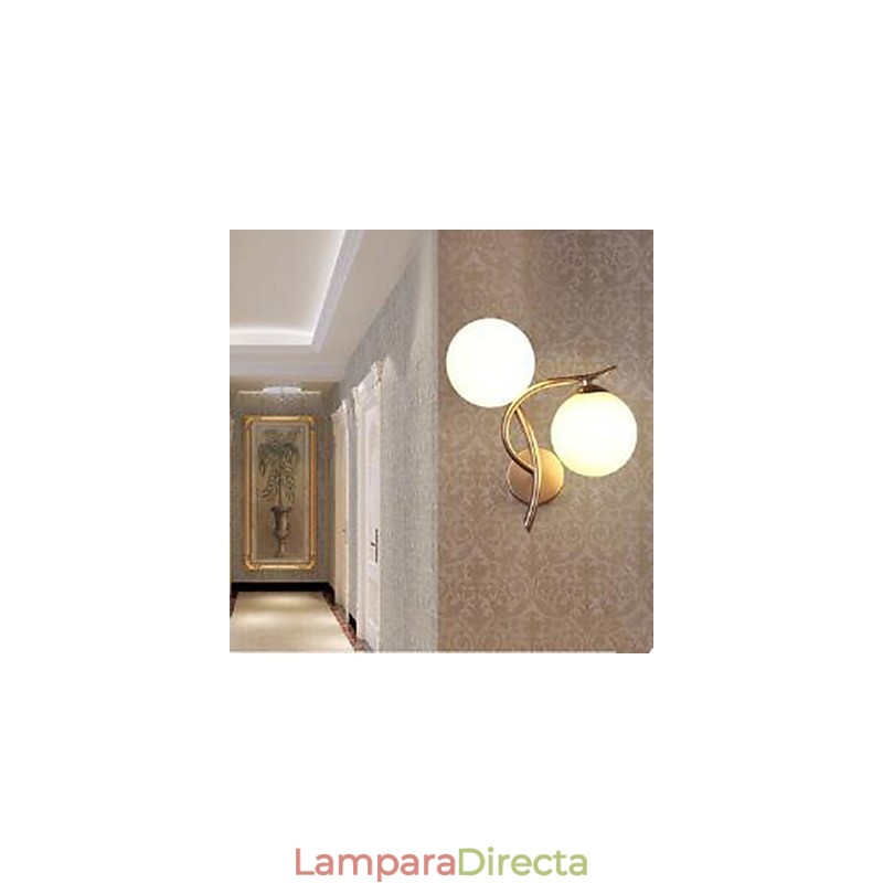 Lámpara de pared moderna de moda con arte de hierro para dormitorio, lámpara de pared para comedor, lámpara de estudio y salón.
