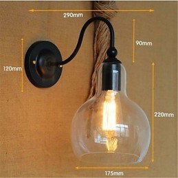Acabado moderno y contemporáneo de óxido negro para luz ambiental de brazo oscilante