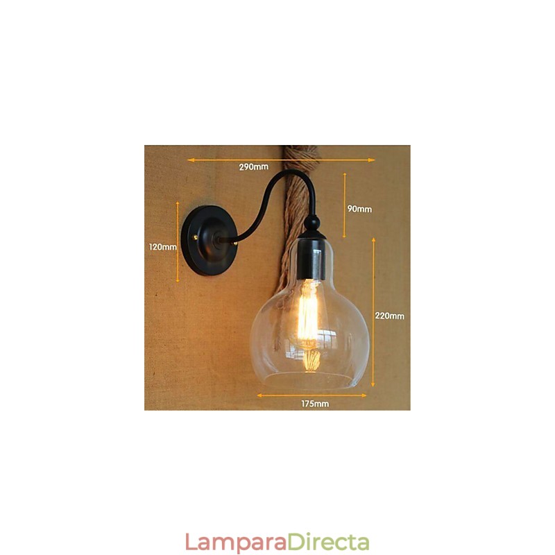 Acabado moderno y contemporáneo de óxido negro para luz ambiental de brazo oscilante