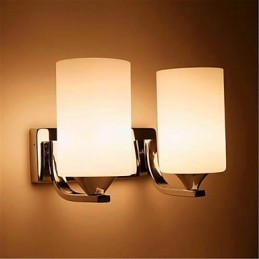 Lámpara de pared doble sencilla y cálida para sala de estar, dormitorio, pasillo, balcón