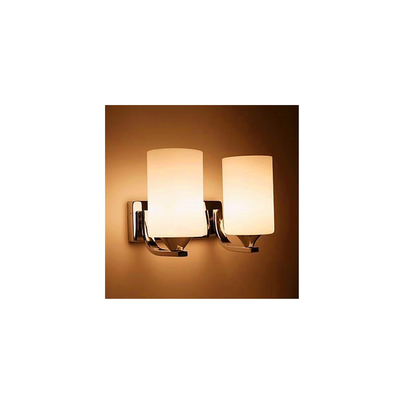 Lámpara de pared doble sencilla y cálida para sala de estar, dormitorio, pasillo, balcón