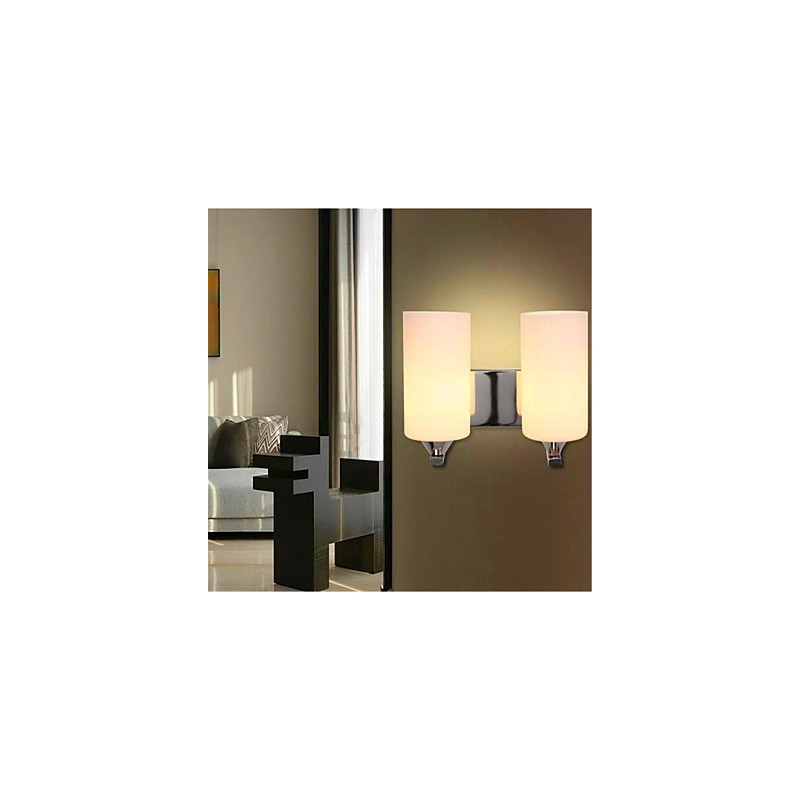 Lámpara de pared doble sencilla y cálida para sala de estar, dormitorio, pasillo, balcón