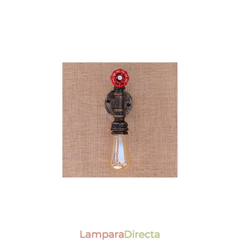 Lámpara de pared pequeña decorativa con pipa de agua sencilla y nostálgica