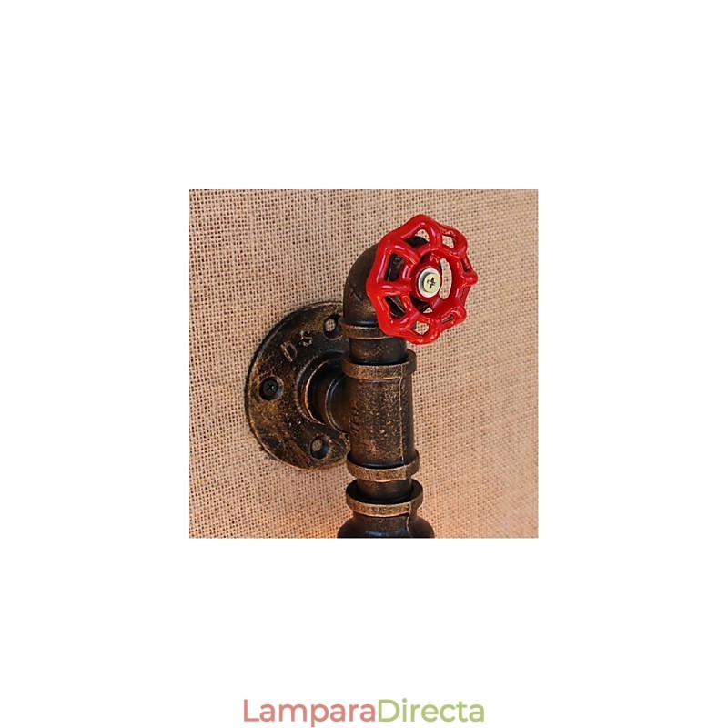 Lámpara de pared pequeña decorativa con pipa de agua sencilla y nostálgica