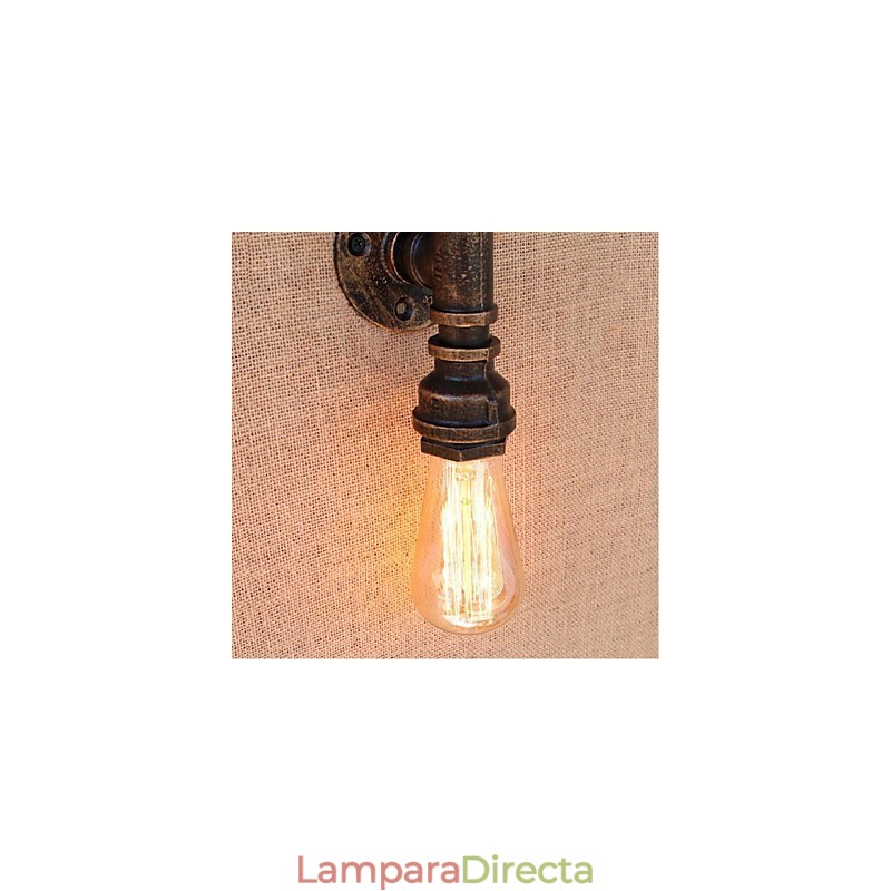 Lámpara de pared pequeña decorativa con pipa de agua sencilla y nostálgica