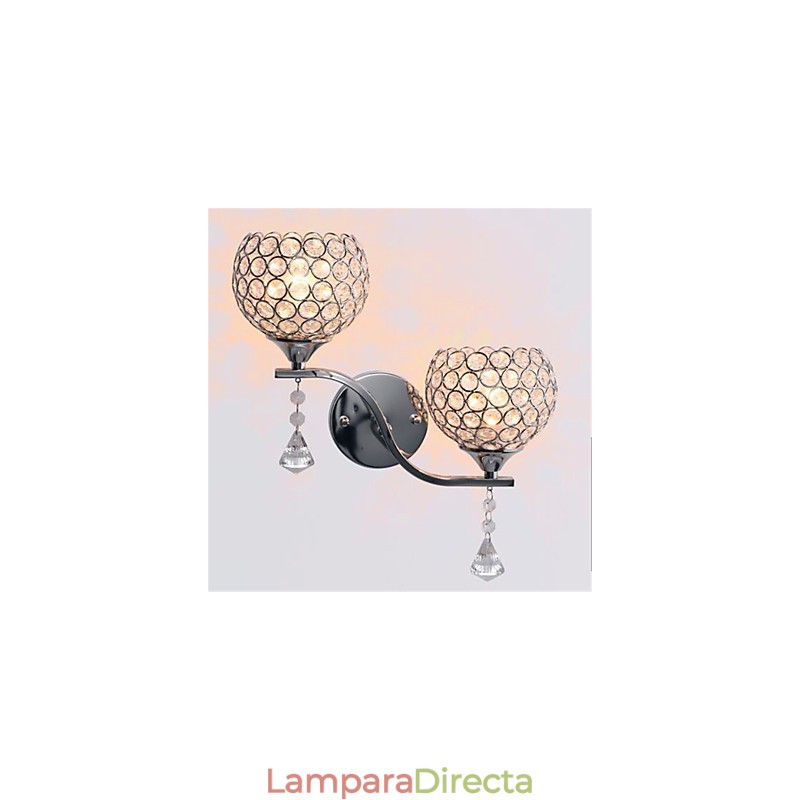 Lámpara de pared de cristal minimalista moderna para pasillo de sala de estar