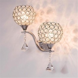 Lámpara de pared de cristal minimalista moderna para pasillo de sala de estar