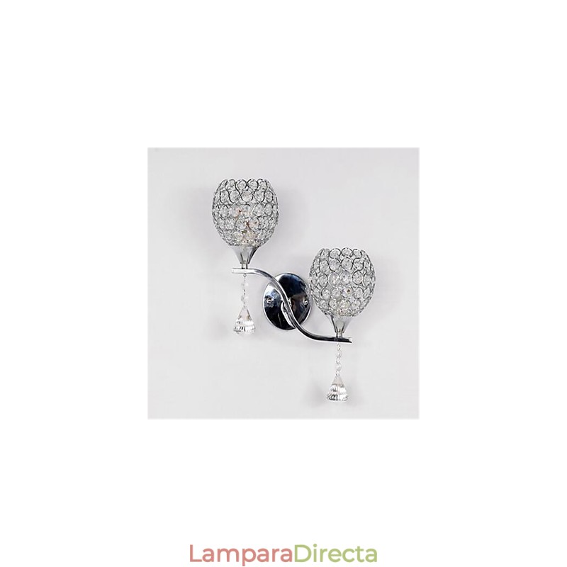 Lámpara de pared de cristal minimalista moderna para pasillo de sala de estar
