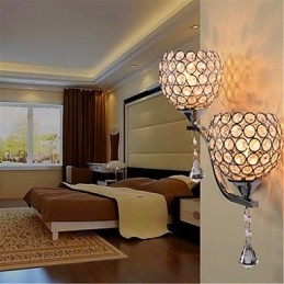 Lámpara de pared de cristal minimalista moderna para pasillo de sala de estar