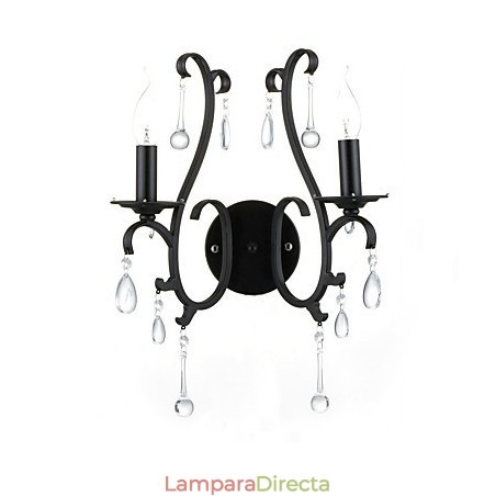 Apliques de pared con luz ambiental estilo mini con acabado cromado campestre Apliques de pared con luz ambiental estilo mini con acabado cromado campestre