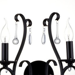 Apliques de pared con luz ambiental estilo mini con acabado cromado campestre