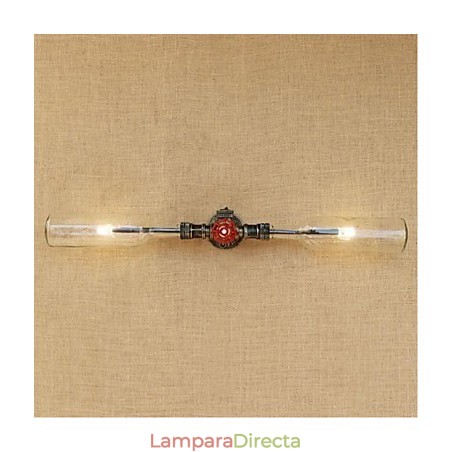 Lámpara de pared estilo botella de agua de diseño industrial retro con diseño de viento, color gris Lámpara de pared estilo botella de agua de diseño industrial retro con diseño de viento, color gris