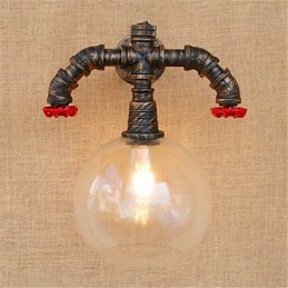 Lámpara rústica estilo cabaña anodizada estilo campestre para protección ocular estilo mini, luz ambiental.