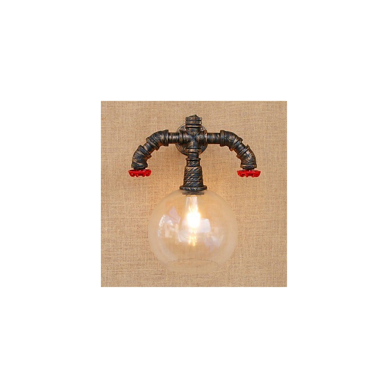 Lámpara rústica estilo cabaña anodizada estilo campestre para protección ocular estilo mini, luz ambiental.