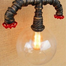Lámpara rústica estilo cabaña anodizada estilo campestre para protección ocular estilo mini, luz ambiental.