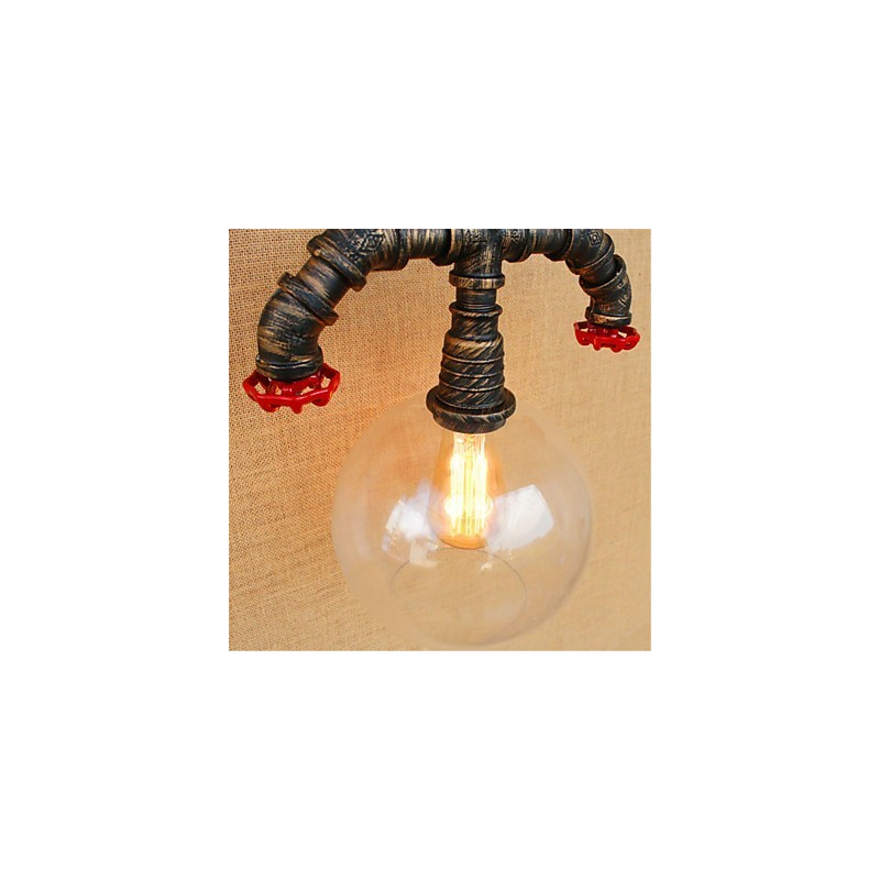 Lámpara rústica estilo cabaña anodizada estilo campestre para protección ocular estilo mini, luz ambiental.