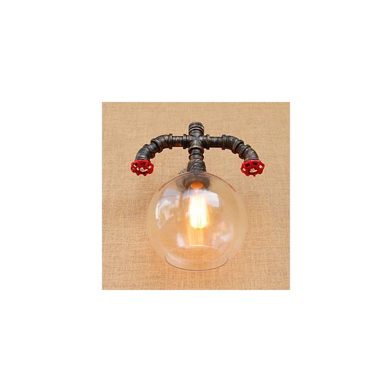 Lámpara rústica estilo cabaña anodizada estilo campestre para protección ocular estilo mini, luz ambiental.