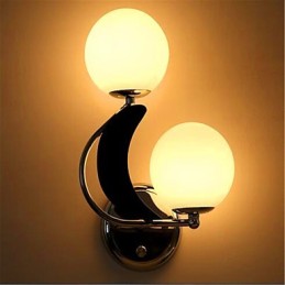 Aplique de pared moderno y contemporáneo con luz ambiental en plata