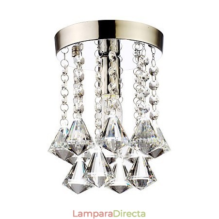 Lámpara empotrada moderna, contemporánea, tradicional, clásica, campestre, de cristal, estilo mini, de cristal cromado. Lámpara empotrada moderna, contemporánea, tradicional, clásica, campestre, de cristal, estilo mini, de cristal cromado.