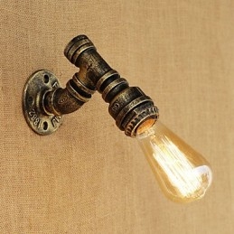 Aplique de pared con luz ambiental estilo mini con pintura vintage retro de estilo campestre