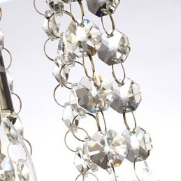 Lámpara empotrada moderna, contemporánea, tradicional, clásica, campestre, de cristal, estilo mini, de cristal cromado.