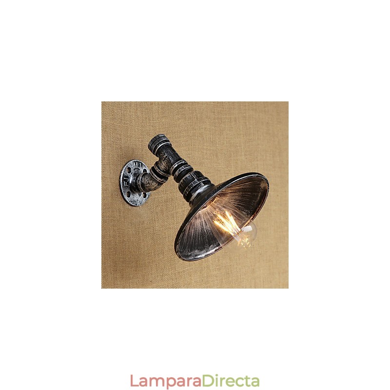 Lámpara de pared con luz ambiental estilo mini con pintura retro campestre