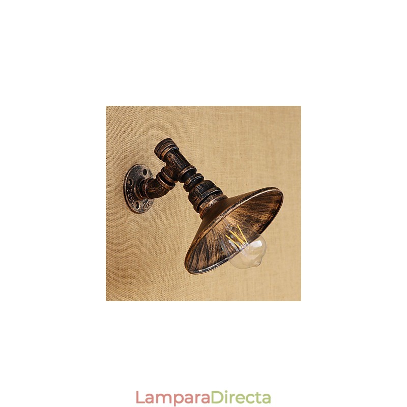Lámpara de pared con luz ambiental estilo mini con pintura retro campestre